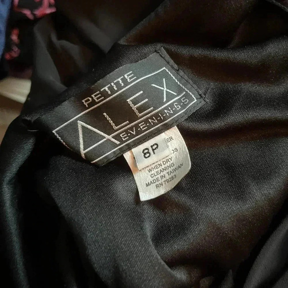 Alex Evenings 90s vintage beaded chiffon cowl neck maxi dress whimsigoth fairy - Picture 8 of 8